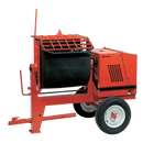 Crown 6PR Series Mortar Mixer - 6 Cubic Feet, Poly Drum, Highway Towable