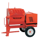 Crown 9S Series Mortar Mixer -  9 Cubic Feet, Steel Drum, Highway Towable