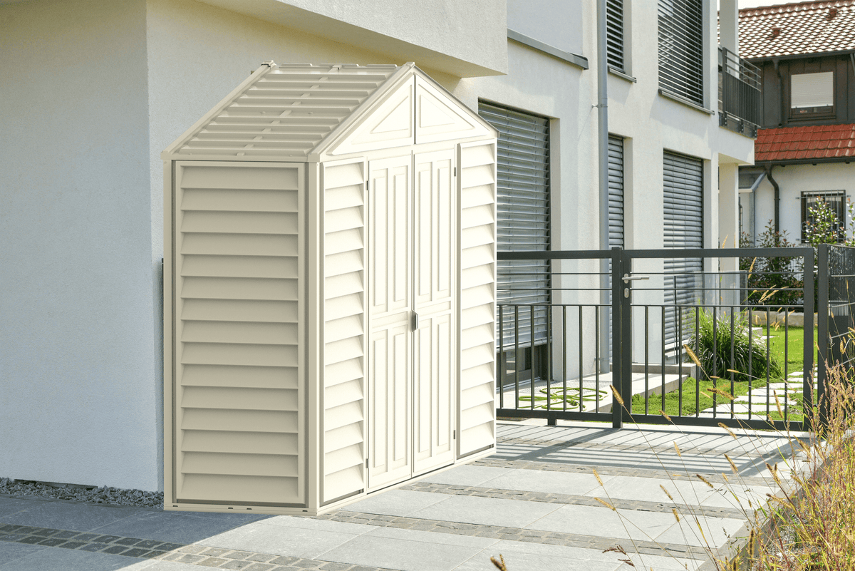 OPAQUEグレーベージュセット DuraMax DuraPlus 8x8 Plastic Vinyl Outdoor Shed Kit 30114