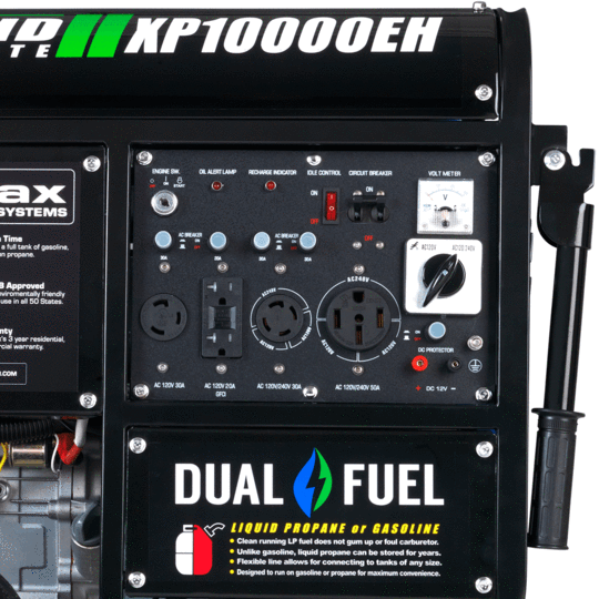 DuroMax XP10000EH 8000W/10000W Dual Fuel Electric Start Generator New XP10000EH