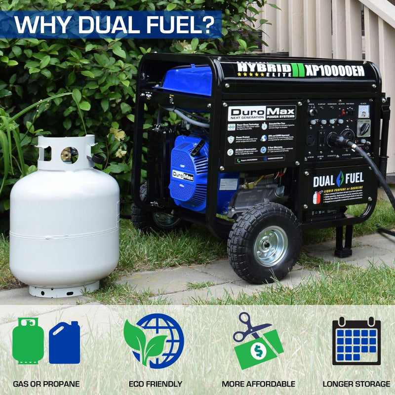 DuroMax XP10000EH 8000W/10000W Dual Fuel Electric Start Generator New XP10000EH