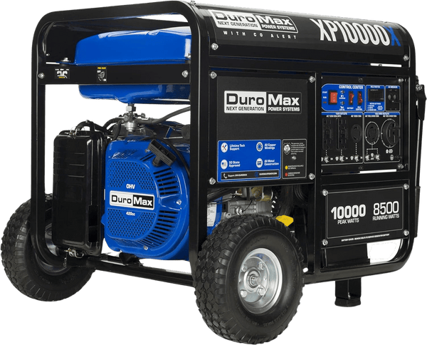 DuroMax XP10000X 8500W/10000W Gas Generator with Electric Start and CO Alert New XP10000X