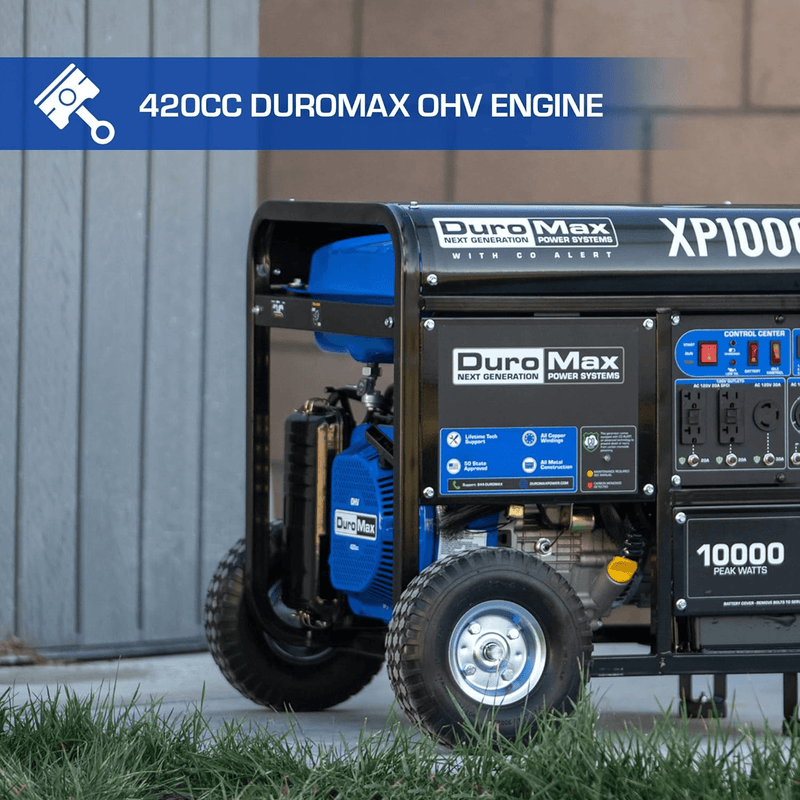 DuroMax XP10000X 8500W/10000W Gas Generator with Electric Start and CO Alert New XP10000X