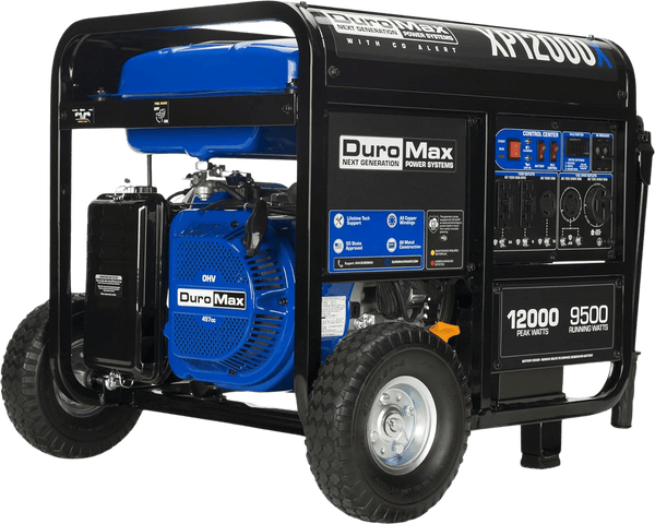 DuroMax XP12000X 9500W/12000W Gas Generator with Electric Start and CO Alert New XP12000X
