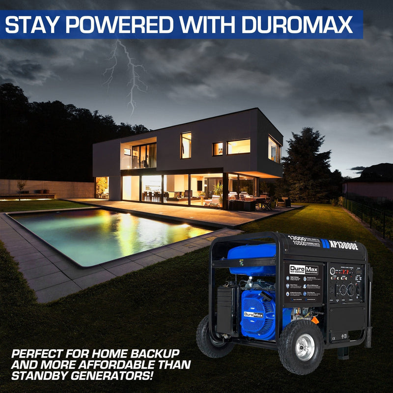 DuroMax XP13000E 10500W/13000W Gas Electric Start Generator New XP13000E