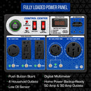 DuroMax XP13000HX 10500W/13000W Dual Fuel CO Alert Electric Start Generator New XP13000HX