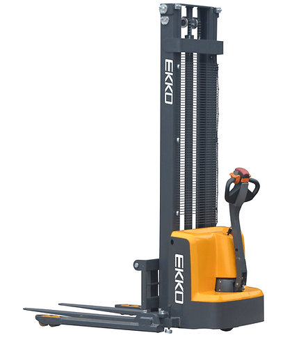 EKKO EB13E Full Powered Straddle Stacker 2800 lb Cap., 119" Height EB13E