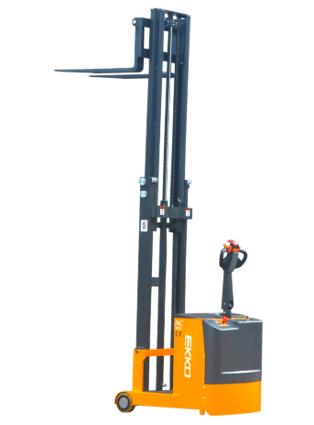 EKKO EK07S Counterbalance Walkie Stacker 1550lbs. Cap., 118" Height EK07S