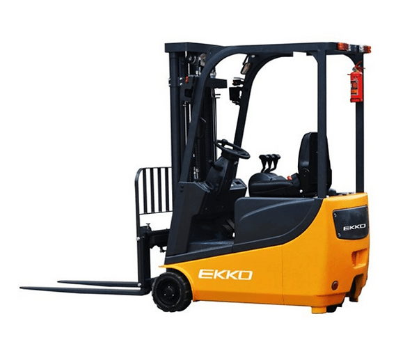 EKKO EK13A 3 Wheel Electric Forklift, 3300 lb Cap., 138" Lift Height EK13A