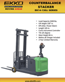 EKKO EK14-130LI Lithium Powered Counterbalanced Walkie Stacker EK14-130LI