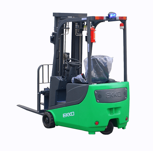 EKKO EK15A-189LI 3-Wheel Electric Forklift, 3300 lbs Cap., 189'' Lift Ht. EK15A-189LI