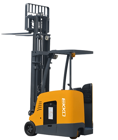 EKKO EK18RF Stand-up Rider Forklift, 4000 lb Cap., 216" Lift Ht. 48V EK18RF