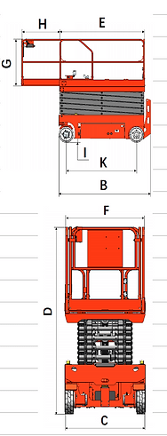 EKKO ES100E Aerial Work Platform Lift Height 32.8' (394'') ES100E