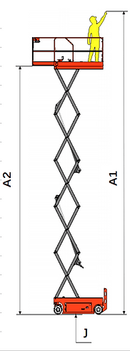 EKKO ES60E-LI Aerial Work Platform Lift Height 19' (228'') ES60E-LI