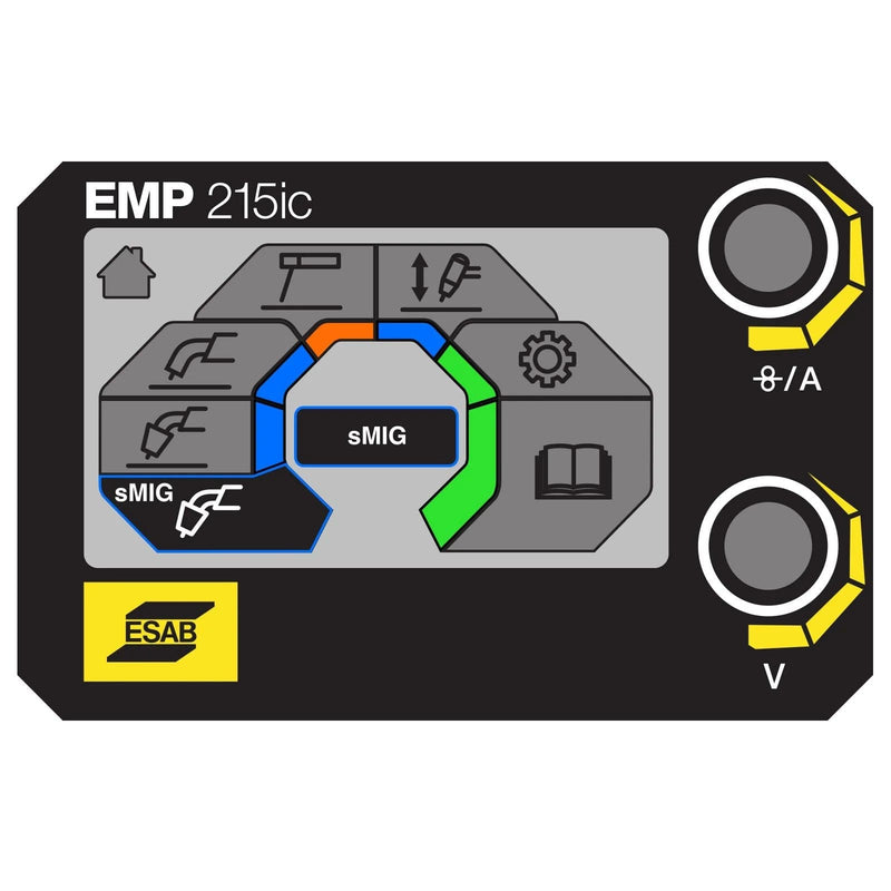 ESAB Rebel EMP 215ic MIG/Stick/TIG Welder with Foot Control (0558102240) ESB0558102240_W4014450