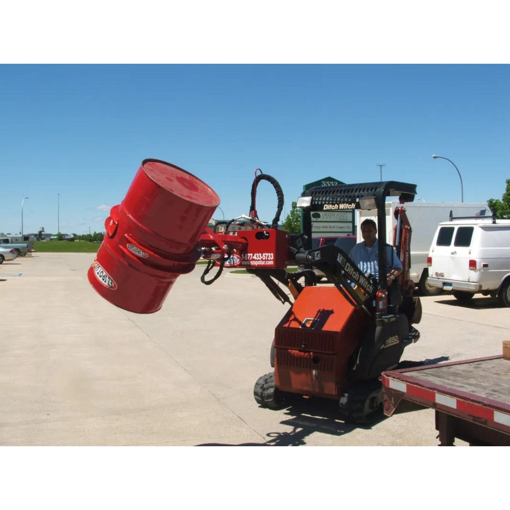Compact Track Loader Attachment Storage Rack EZ SPOT UR Compact Track Loader Rotating Attachment Base