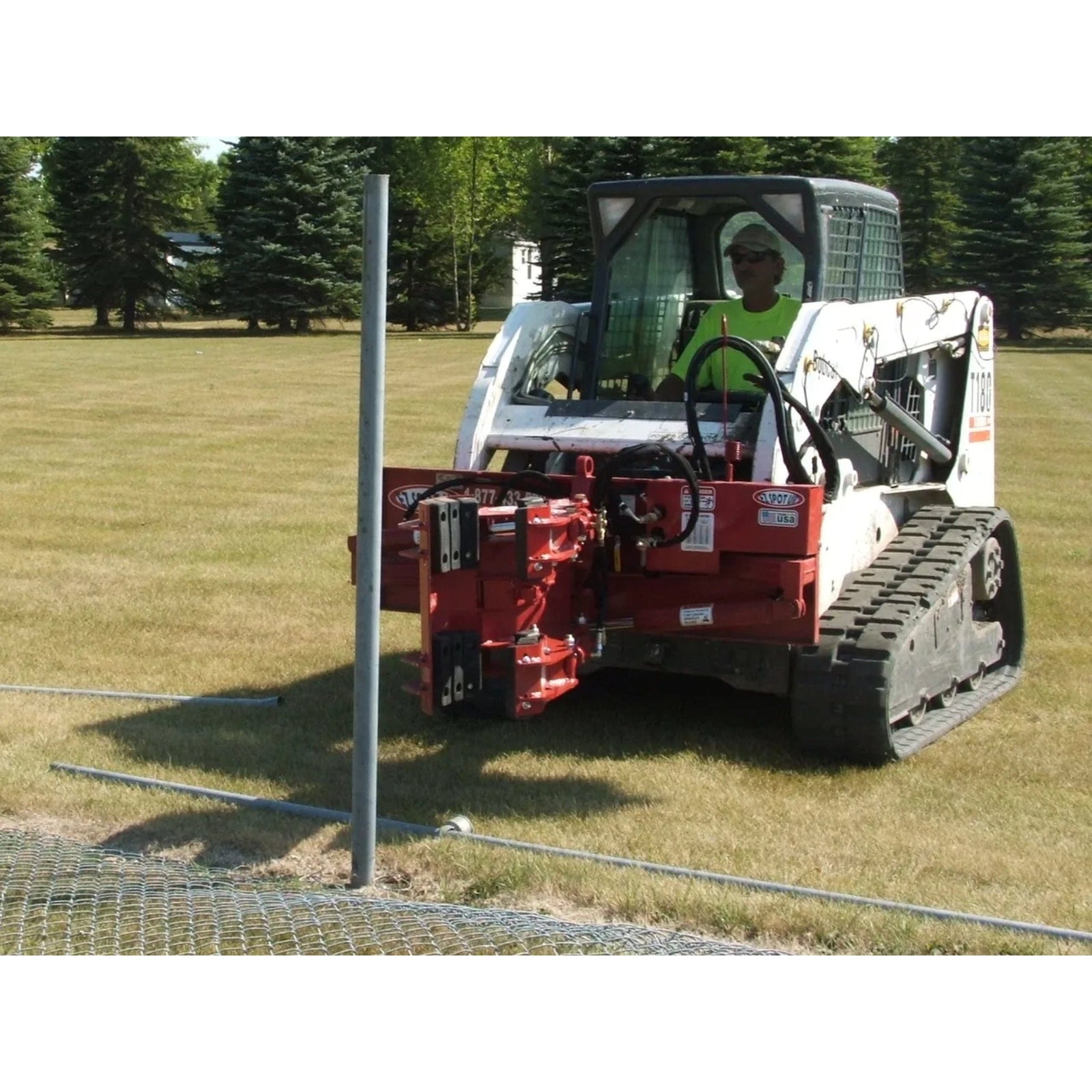 EZ SPOT UR Standard Skid Steer Pole Setter