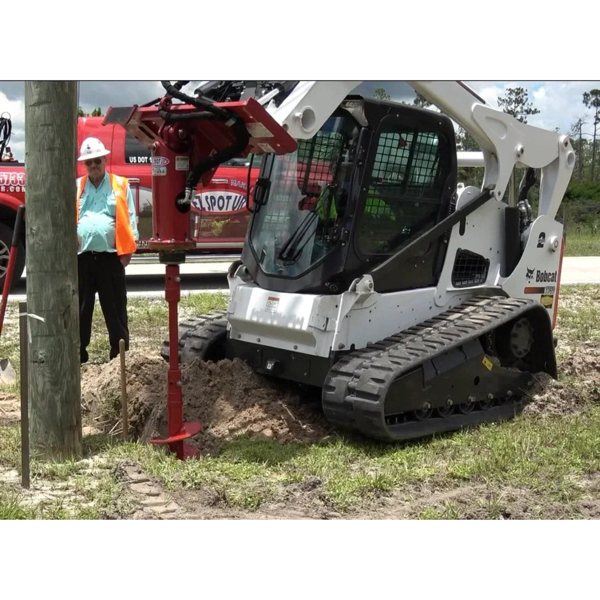 UR Skid Steer Planetary Drive Auger Attachment