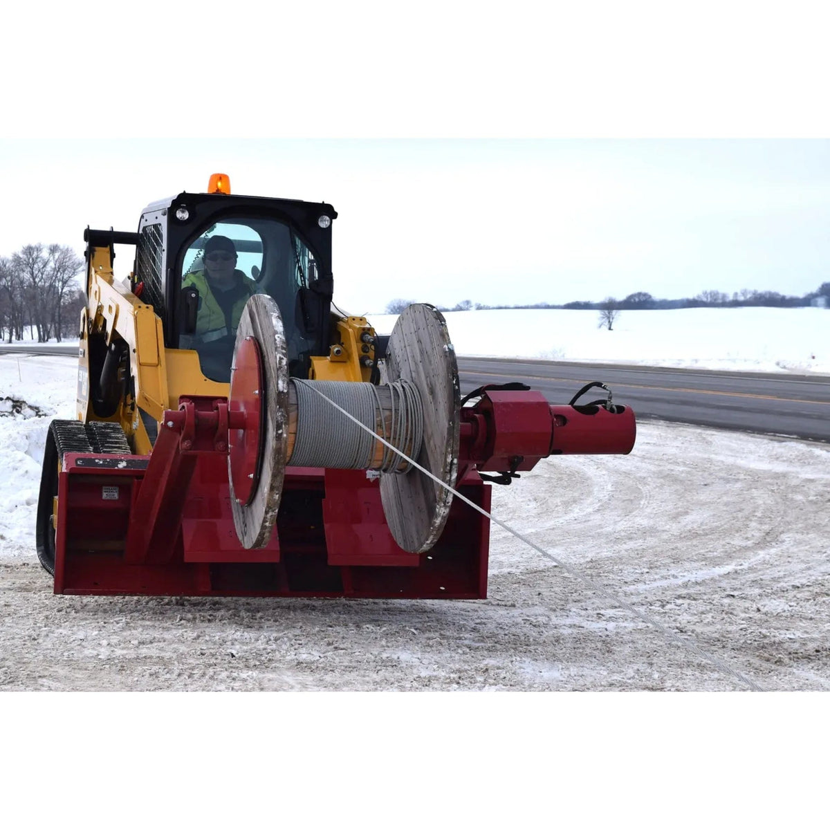 EZ SPOT UR Skid Steer Wire Winder Attachment