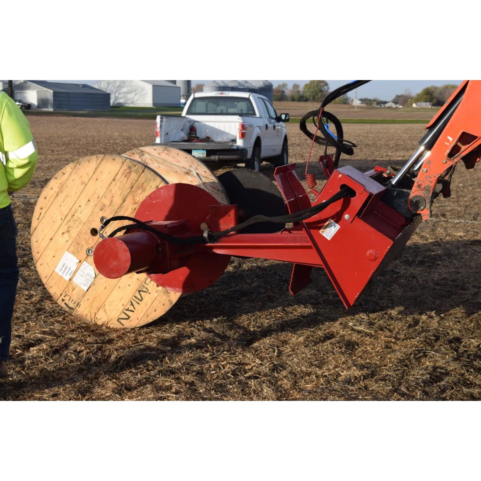 EZ SPOT UR Skid Steer Wire Winder Attachment