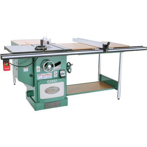 Grizzly Industrial 10" 3 HP 220V Heavy Duty Cabinet Table Saw G0651