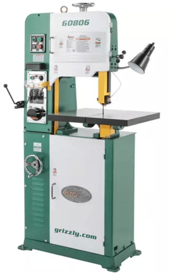 Grizzly Industrial 14" 1-1/2 HP Variable-Speed Vertical Metal-Cutting Bandsaw G0806