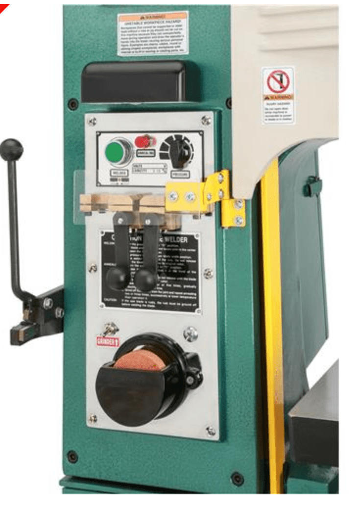 Grizzly Industrial 14" 1-1/2 HP Variable-Speed Vertical Metal-Cutting Bandsaw G0806