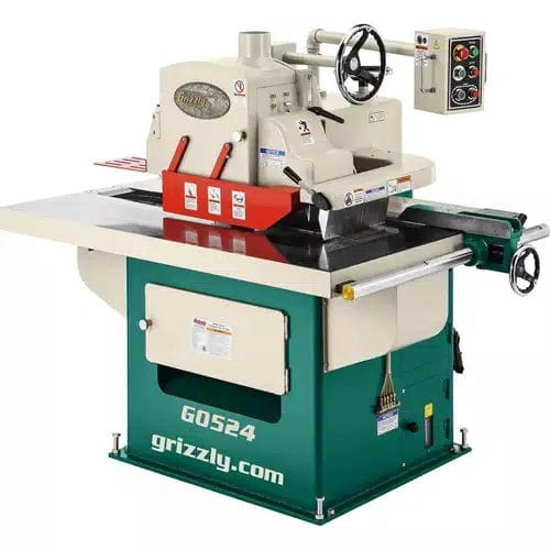 Grizzly Industrial 15 HP 3-Phase Straight Line Rip Saw G0524