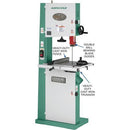 Grizzly Industrial 17" 2 HP Bandsaw w/ Cast-Iron Trunnion G0513X2