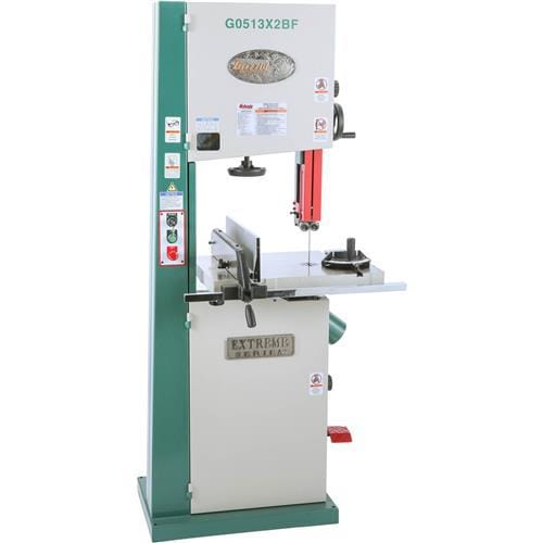 Grizzly Industrial 17" 2 HP Extreme-Series Bandsaw with Cast-Iron Trunnion & Foot Brake Micro-Switch G0513X2BF