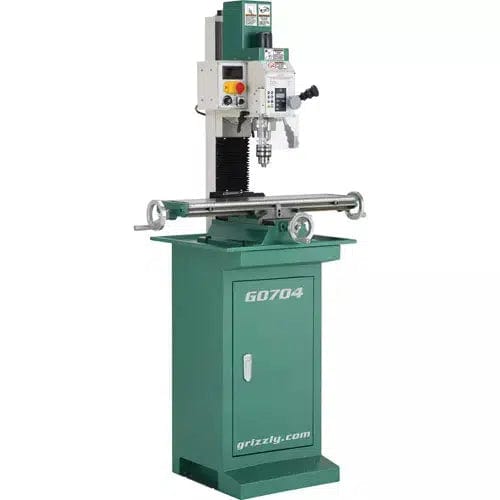 Grizzly Industrial 7" x 27" 1 HP Mill/Drill with Stand G0704