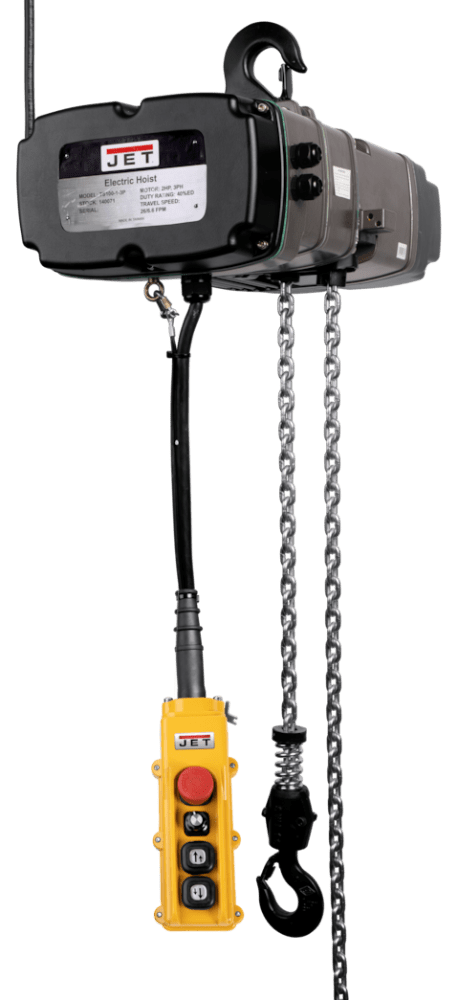 JET 1/2-Ton Two Speed Electric Chain Hoist 3-Phase 10' Lift | TS050-460-010 JET-144001