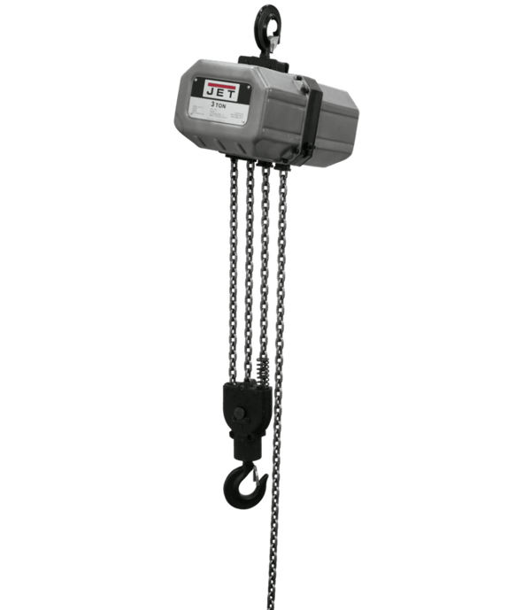 JET 3SS-1C-10, 3-Ton Electric Chain Hoist 1-Phase 10' Lift JET-311000