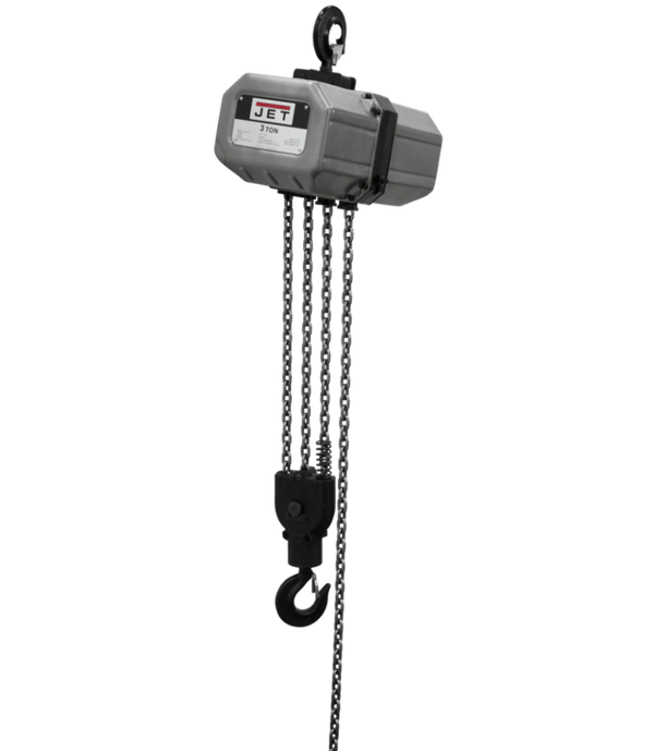 JET 3SS-1C-15, 3-Ton Electric Chain Hoist 1-Phase 15' Lift JET-311500