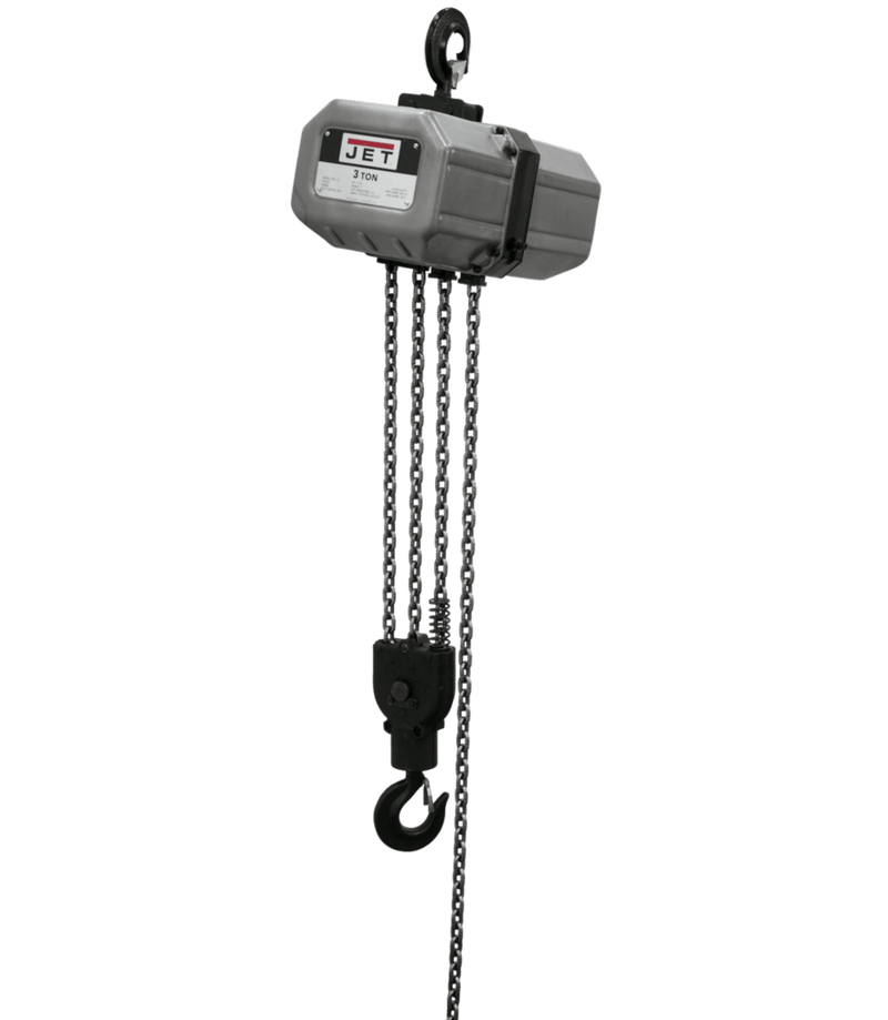 JET 3SS-3C-20, 3-Ton Electric Chain Hoist 3-Phase 20' Lift JET-332000