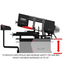 JET Elite EHB-1018VM, 10 x 18 Semi-Auto Variable Speed Dual Mitering Saw JET-891070