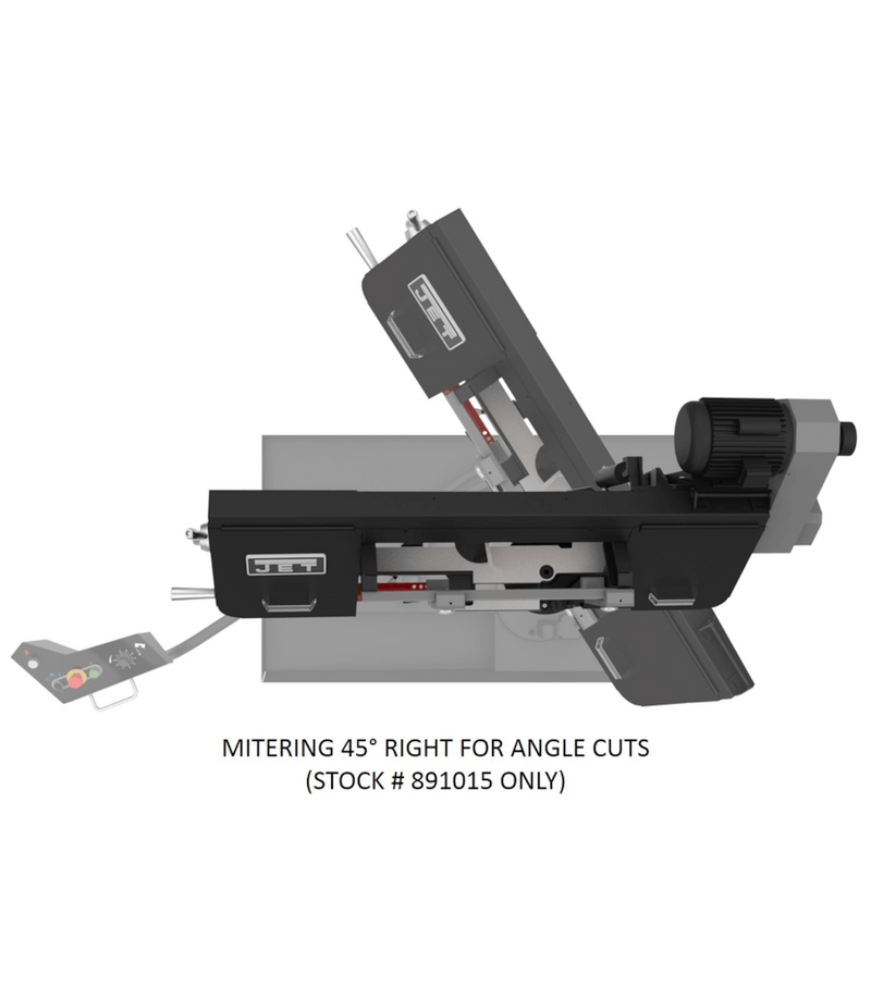 JET Elite EHB-8VS, 8 x 13 Variable Speed Bandsaw JET-891015