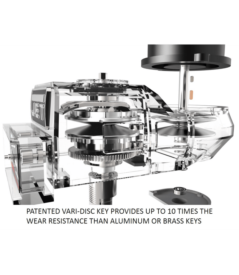 JET Elite ETM-949 Mill with 3-Axis ACU-RITE 203 (Quill) DRO and X-Axis JET Powerfeed and USA Made Air Draw Bar JET-894118