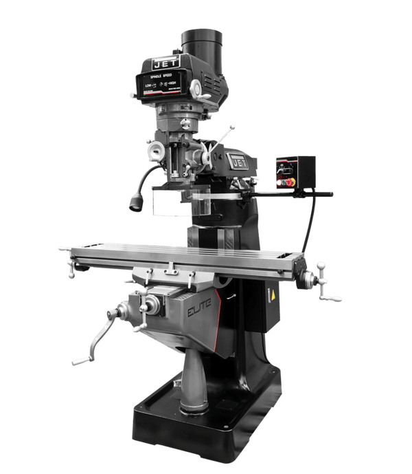 JET Elite ETM-949 Mill with 3-Axis ACU-RITE 303 (Knee) DRO and X-Axis JET Powerfeed JET-894145