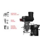 JET Elite EVS-949 Mill with 3-Axis ACU-RITE 203 (Knee) DRO and X, Y, Z-Axis JET Powerfeeds and USA Made Air Draw Bar JET-894329