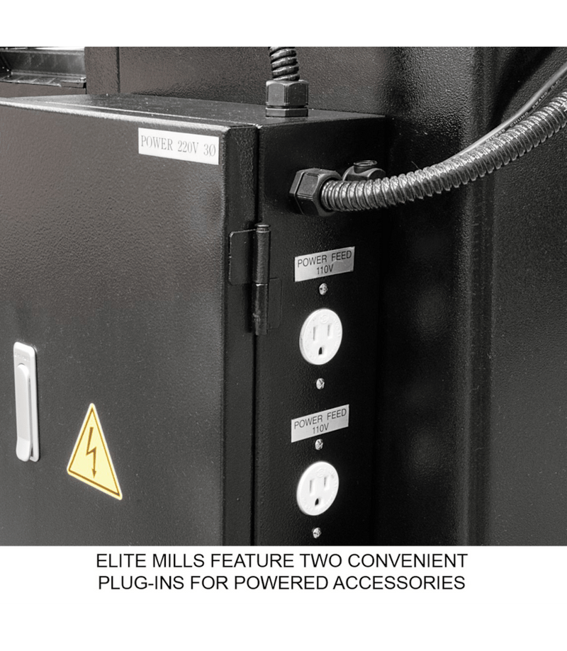 JET Elite EVS-949 Mill with 3-Axis ACU-RITE 203 (Quill) DRO and X, Y, Z-Axis JET Powerfeeds JET-894321