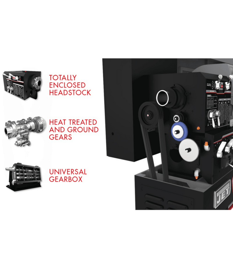 JET Elite Lathe EGH-1740 with Collet Closer JET-892501