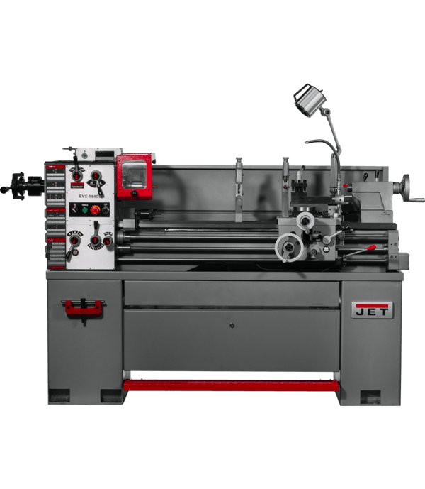 JET EVS-1440 Electronic Variable Speed lathe with Newall DP700 DRO and Collet Closer, 3HP JET-311449