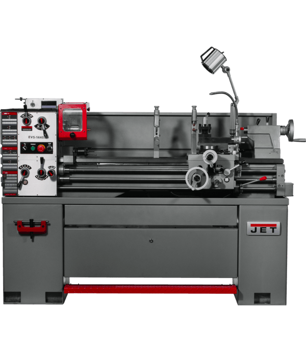 JET EVS-1440 Electronic Variable Speed lathe with Newall DP700 DRO and Taper Attachment, 3HP JET-311450