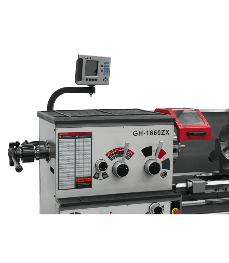 JET GH-1660ZX With ACU-RITE 303 DRO With Taper Attachment and Collet Closer JET-321391