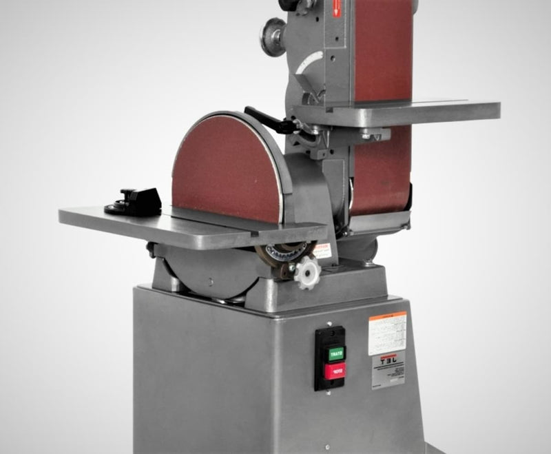 JET J-4202A, 6" x 48" Industrial Combination Belt and 12" Disc Finishing Machine 230V 3Ph JET-414553