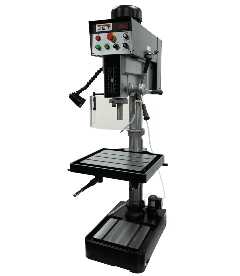 JET JDP-20EVST-230, 1-1/2" Drilling Capacity, 2HP, 230V 3Ph with Forward and Reverse Tapping capability JET-354225