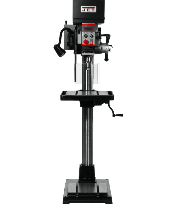 JET JDPE-20EVSC-PDF 1-1/4" Drilling Capacity, 2HP, 115V, 1 Phase Electronic Variable Speed Drill with Clutch Speed Change system and Power Downfeed JET-354251