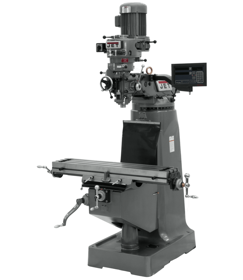 JET JTM-1 Mill with 3-Axis Newall DP700 DRO (Quill) JET-691190