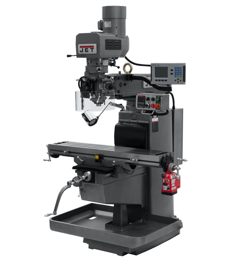 JET JTM-1050EVS2/230 Mill with 3-Axis Acu-Rite 203 DRO (Quill) with X-Axis Powerfeed JET-690629